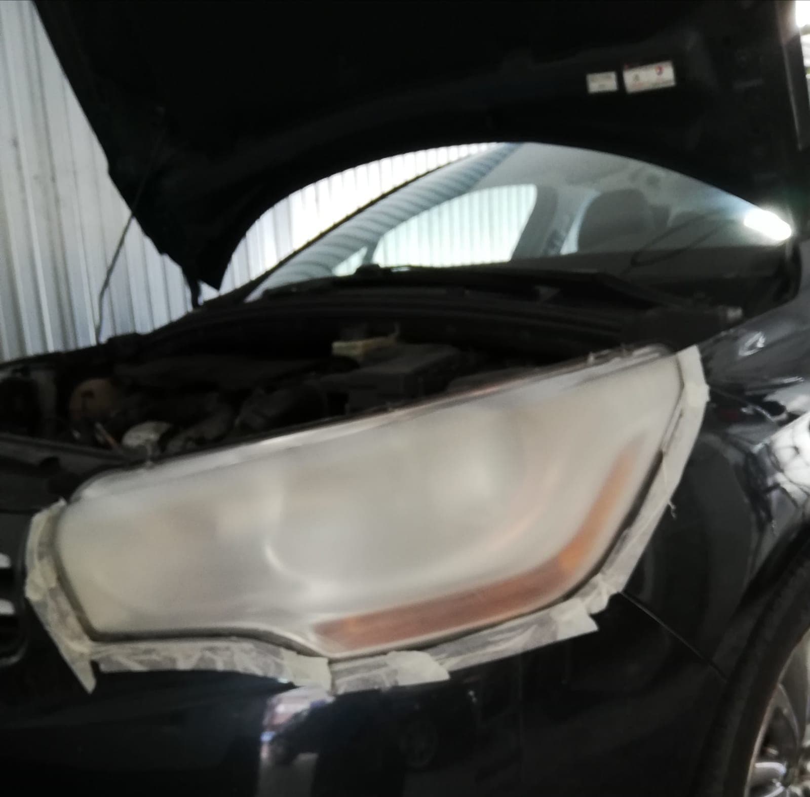 Pulido de faros en Vigo - Antes